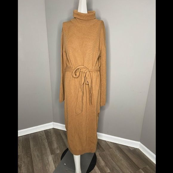 Nanushka Canaan Dress in Camel - Picture 4 of 8